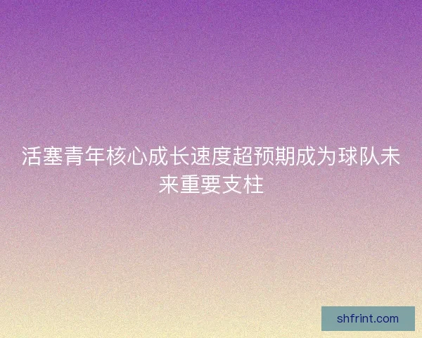 活塞青年核心成长速度超预期成为球队未来重要支柱 活塞青年核心成长速度超预期成为球队未来重要支柱
